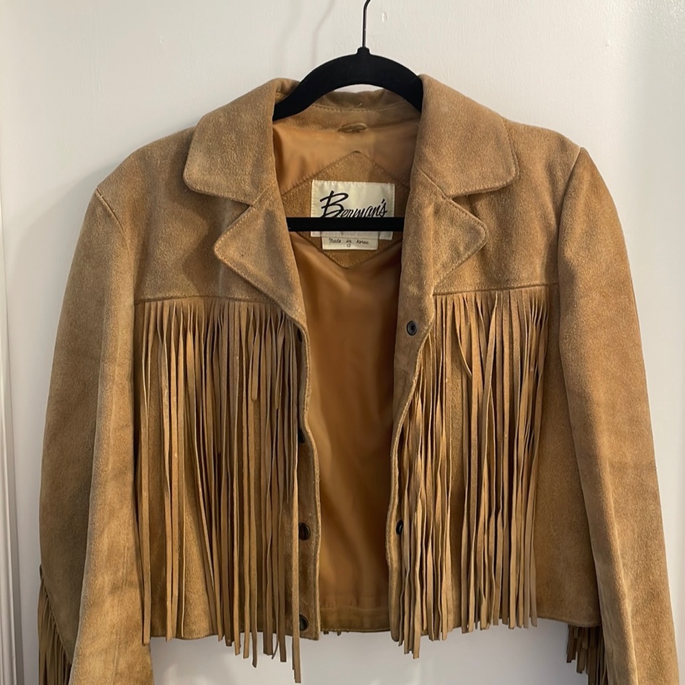 Berman’s frayed leather jacket
